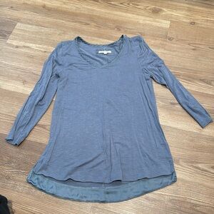 Dusty blue tunic top pure + good